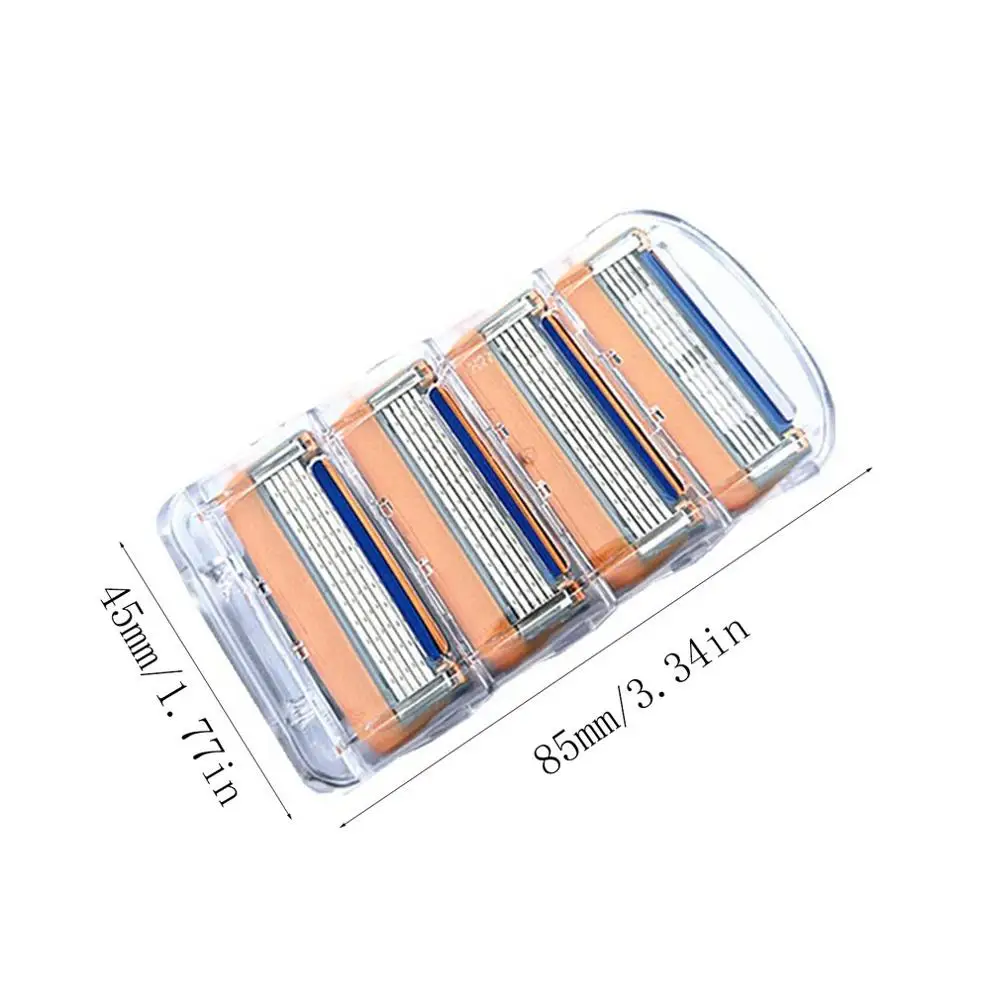 New 4 PCS 5 Layers Men Face Shaving Razors Blades Male Manual Razor Blades For Standard Beard Shaver Trimmer Blades
New 4 PCS 5 Layers Men Face Shaving Razors Blades Male Manual Razor Blades For Standard Beard Shaver Trimmer Blades