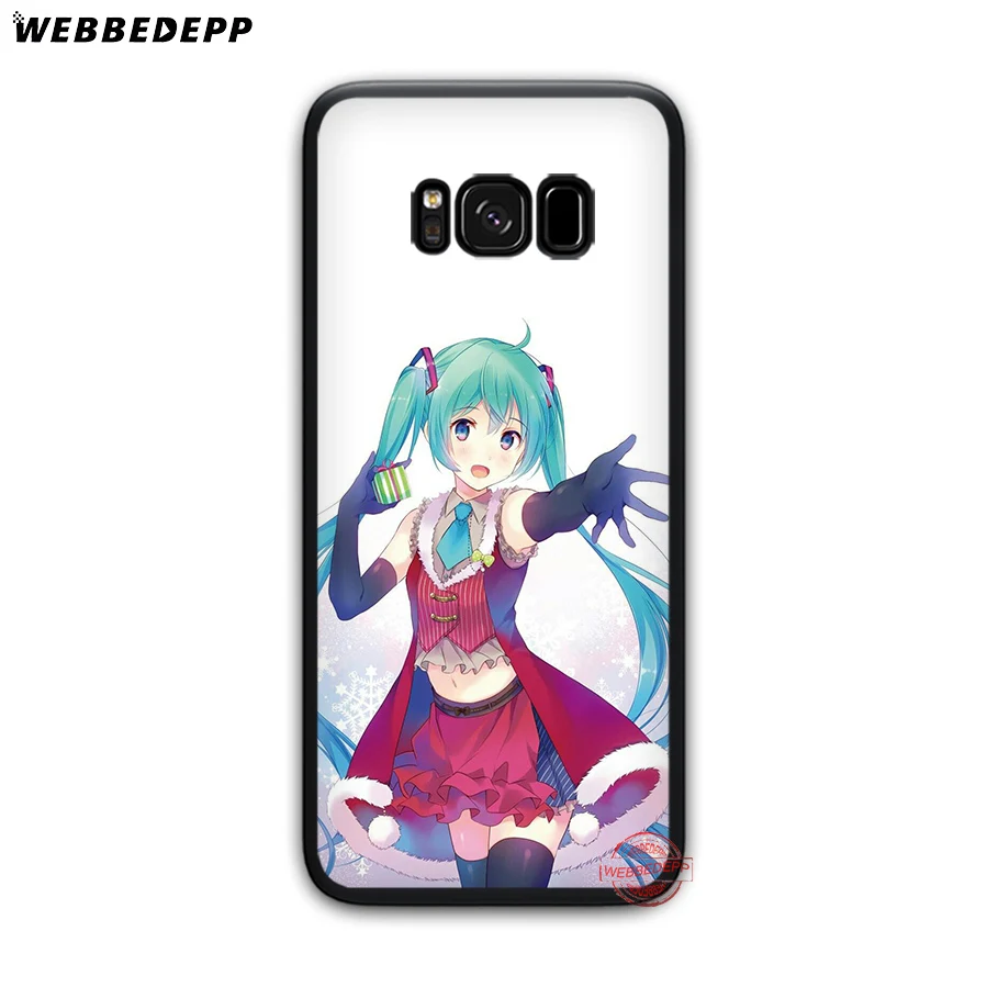 WEBBEDEPP Miku Hatsune мягкий чехол для Samsung J4 J6 Prime Plus J8 2018 J7 Dou A20E A70S A51 A71 A81 A91 | Мобильные
