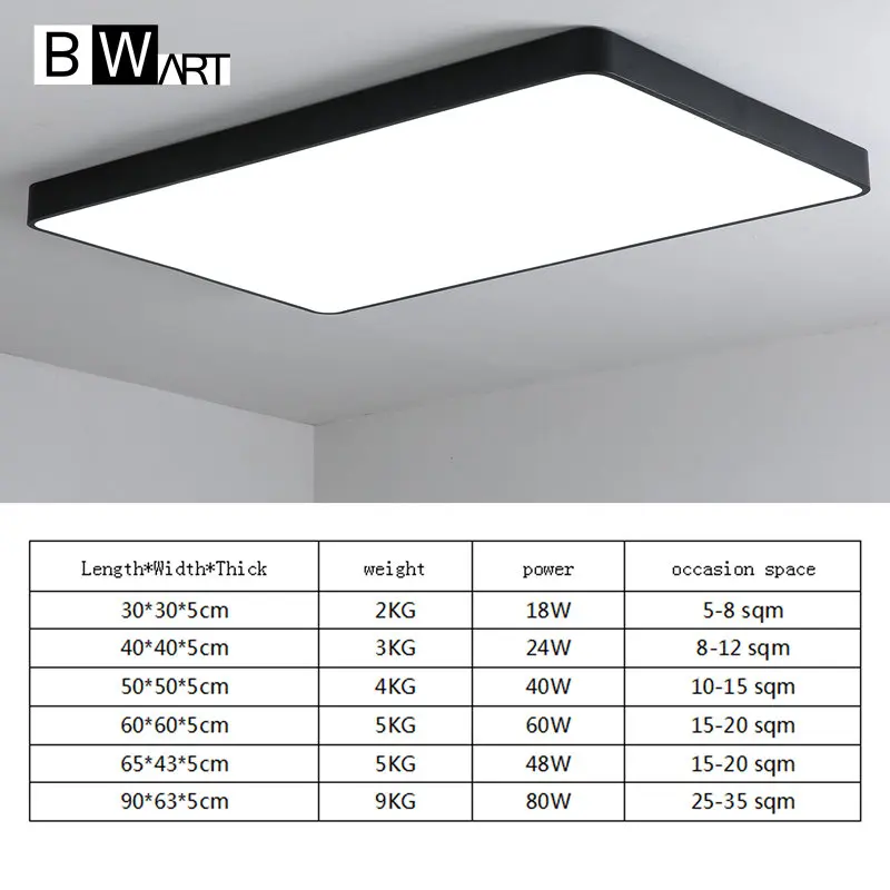 BWART Modern LED ceiling lamp for the Office guest living study bed room Home Black white rectangle Decoration ceiling light
BWART Modern LED ceiling lamp for the Office guest living study bed room Home Black white rectangle Decoration ceiling light