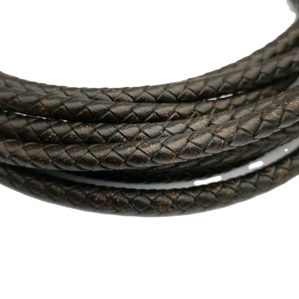 Aaazee 1 Yard 6mm Braided Distressed Black Leather Strap Woven Folded Cord for Bracelet Making
Aaazee 1 Yard 6mm Braided Distressed Black Leather Strap Woven Folded Cord for Bracelet Making