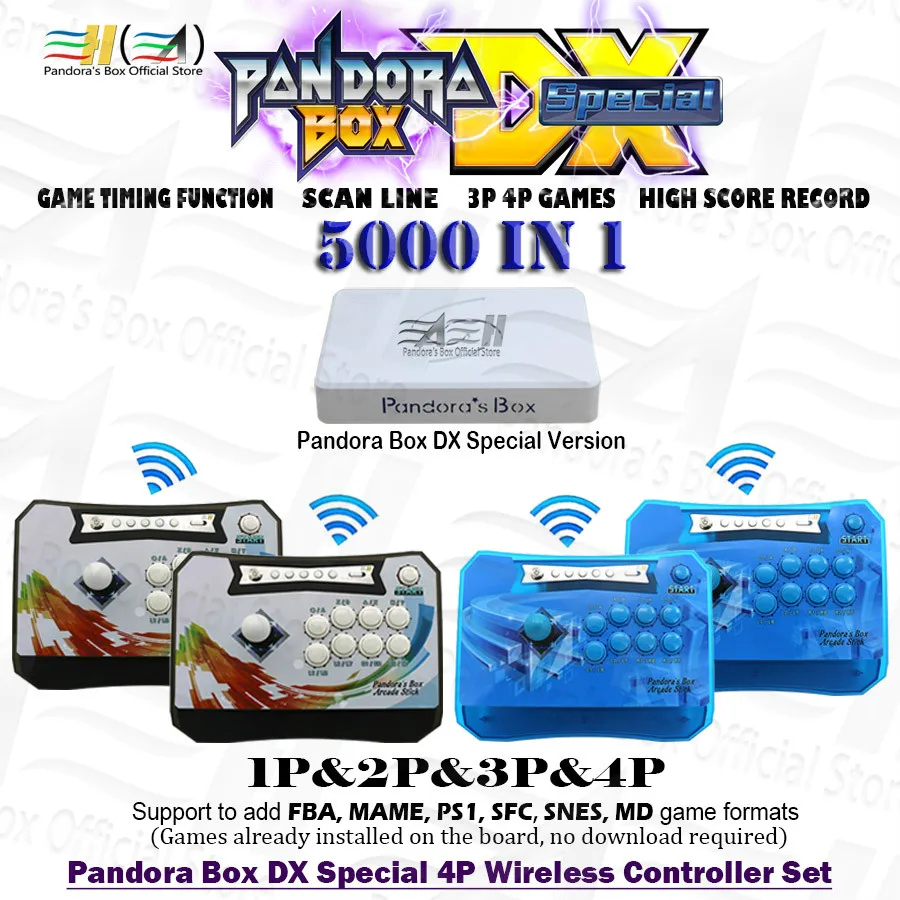 2021 Pandora Box DX специальная версия 5000 в 1 4 беспроводных контроллера набор Save game scan line 3D tekken Killer instinct
2021 Pandora Box DX специальная версия 5000 в 1 4 беспроводных контроллера набор Save game scan line 3D tekken Killer instinct