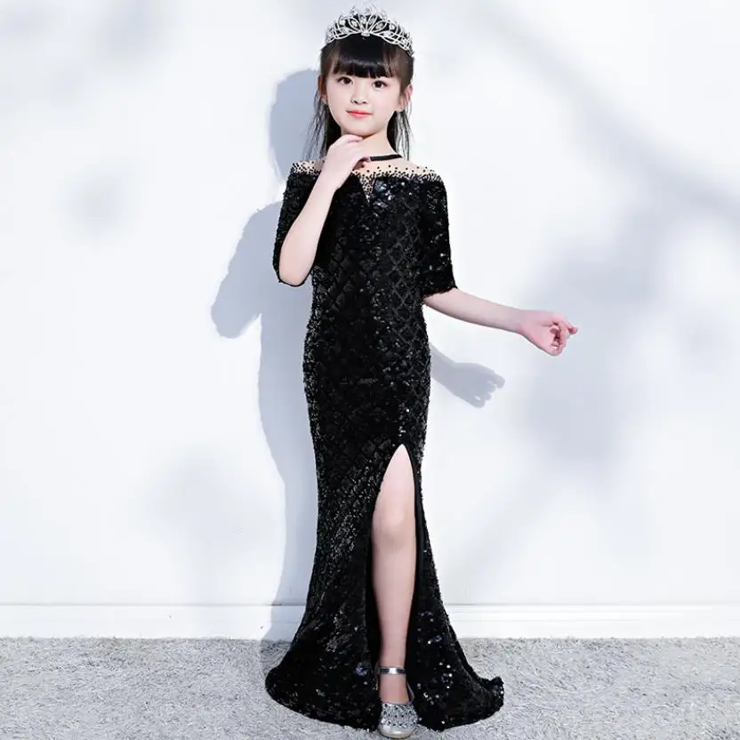 Baby Clothes Dresses Winter 2020 Kids Catwalk Costume Sequined Design Mermaid Gown Wedding Birthday Party Dress For Girls L626
Baby Clothes Dresses Winter 2020 Kids Catwalk Costume Sequined Design Mermaid Gown Wedding Birthday Party Dress For Girls L626