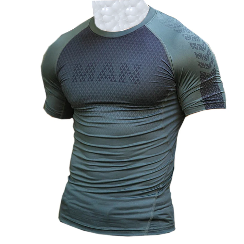 2020 Men Gym Tshirts MAN Printed Tights Training Shirts Quick Dry Sports Men Compression Shorts Sleeves Running New Tee
2020 Men Gym Tshirts MAN Printed Tights Training Shirts Quick Dry Sports Men Compression Shorts Sleeves Running New Tee
