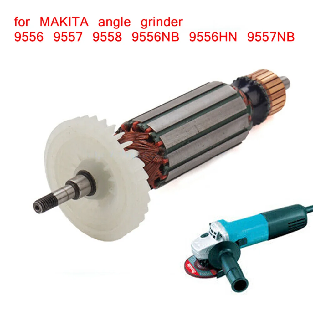 AC 220-240V Armature Rotor Replace For MAKITA Angle Grinder 9556 9557 9558 9556NB 9556HN 9557NB 9558NB 9558PB Engine Rotor
AC 220-240V Armature Rotor Replace For MAKITA Angle Grinder 9556 9557 9558 9556NB 9556HN 9557NB 9558NB 9558PB Engine Rotor
