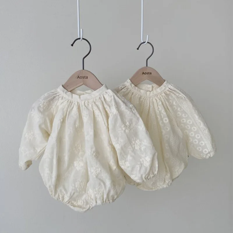 Rompers Full Sleeve Covered Button O-neck Collar Cotton New Fashion Casual Comfortable Spring Autumn Children Girls 
Rompers Full Sleeve Covered Button O-neck Collar Cotton New Fashion Casual Comfortable Spring Autumn Children Girls