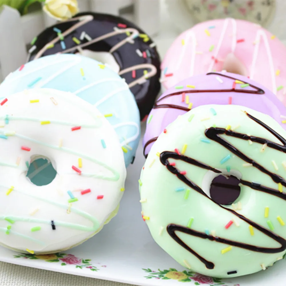 

Squishy Squeeze Stress Reliever Soft Colourful Doughnut Scented Slow Rising Toy Rebound Abreact Figet Toy Stress Juguetes Random