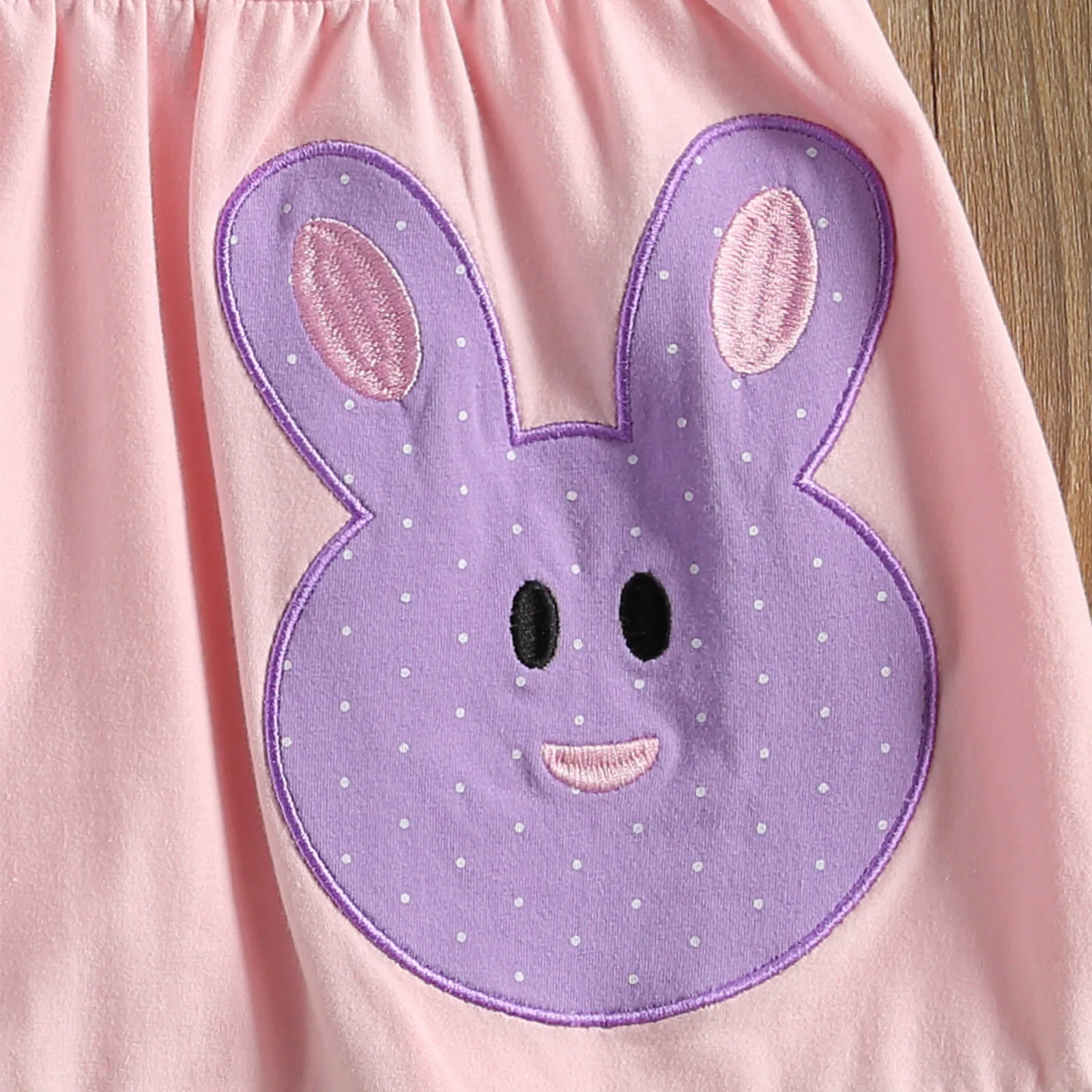 Breathable Little Girls Easter Outfit, Children Summer Sweet Style Round Collar Short Sleeve Bunny Pattern Lace Hemline Dress
Breathable Little Girls Easter Outfit, Children Summer Sweet Style Round Collar Short Sleeve Bunny Pattern Lace Hemline Dress