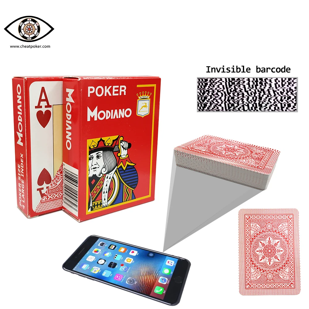 

Mark Card Modiano Magic Tricks Board Game Deck Marked Playing Cards For Analyzer Plastic Anti Cheat Poker 4 Large Index