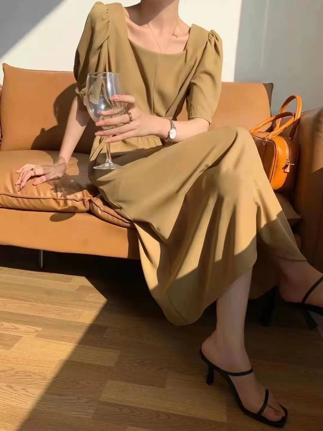 2021 New Arrival Puff Sleeve Dress Women Casual Solid High Waist Mid-Calf Dress Summer Fashion Elegant Party Street Dreeses
2021 New Arrival Puff Sleeve Dress Women Casual Solid High Waist Mid-Calf Dress Summer Fashion Elegant Party Street Dreeses