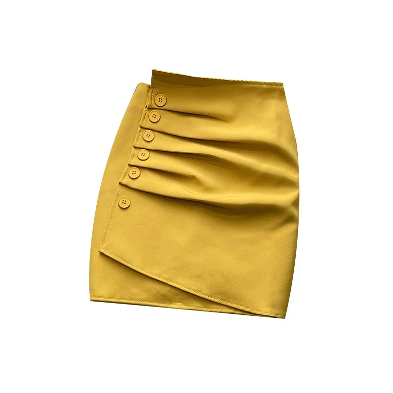 Folds Wrap Short Skirt Women High Waist Slim A-line Skirt Female Single Breasted Solid Bodycon Asymmetrical Sexy Skirts 
Folds Wrap Short Skirt Women High Waist Slim A-line Skirt Female Single Breasted Solid Bodycon Asymmetrical Sexy Skirts