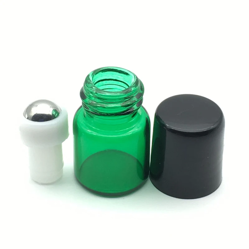 50pcs 1ml Refillable Small Green Roll on Glass Bottle for Perfume Sample Essential Oil Bottle Free Shipping 
50pcs 1ml Refillable Small Green Roll on Glass Bottle for Perfume Sample Essential Oil Bottle Free Shipping