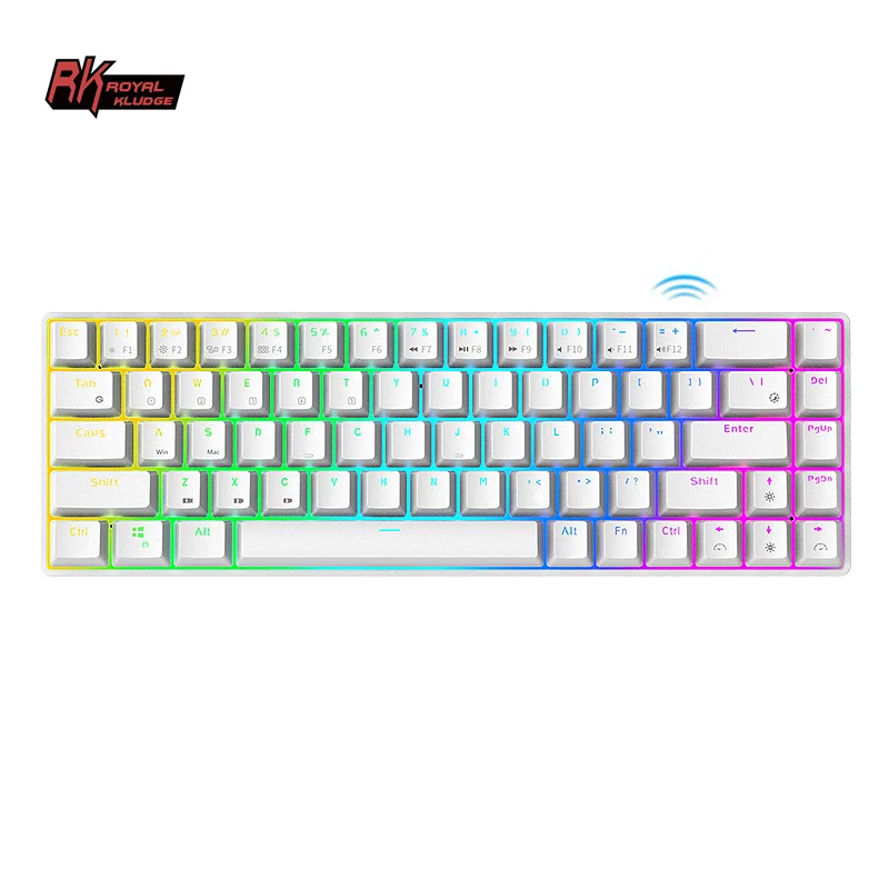 Royal Kludge RK68 Teclado Mecnico RGB Mechanical Keyboard PC Superkey Mechanic 68 Keys Wireless Keyboard
Royal Kludge RK68 Teclado Mecnico RGB Mechanical Keyboard PC Superkey Mechanic 68 Keys Wireless Keyboard