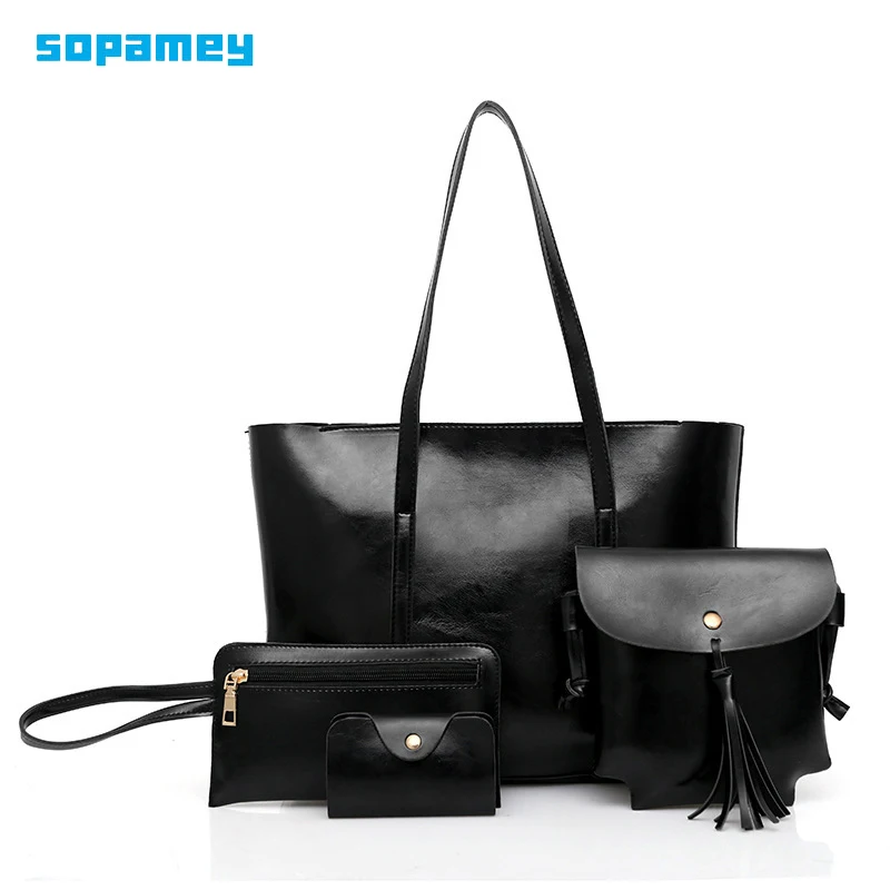 Set Women Composite Bag New High Quality Leather Female Shoulder Bags Fashion Solid Color Ladies Messenger Bags Sac Bolsos 2021 
Set Women Composite Bag New High Quality Leather Female Shoulder Bags Fashion Solid Color Ladies Messenger Bags Sac Bolsos 2021
