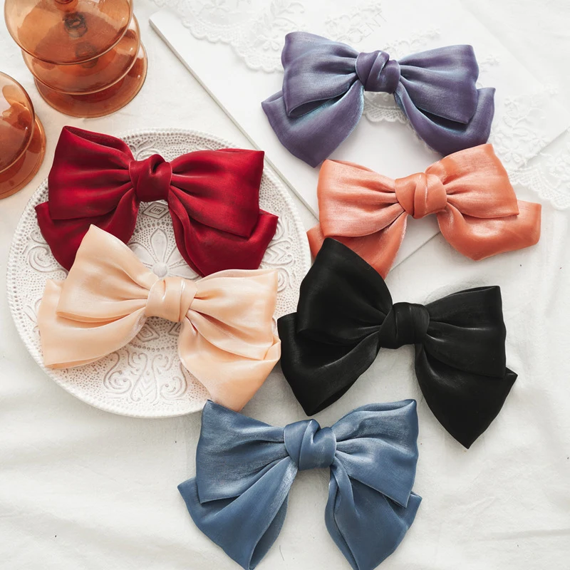 1Pcs Oversized Hairpins Hair Clip Knotted Mesh Spring Clip Ponytail Hair Accessories Crystal Yarn 2 Layers Bow Barrette
1Pcs Oversized Hairpins Hair Clip Knotted Mesh Spring Clip Ponytail Hair Accessories Crystal Yarn 2 Layers Bow Barrette