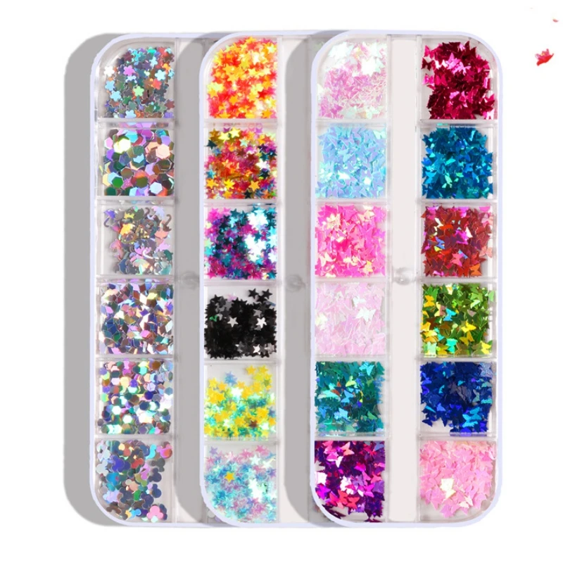 Nail Art Sequins Holographic Nail Art Glitter Silver Manicure Acrylic Nails Decorations
Nail Art Sequins Holographic Nail Art Glitter Silver Manicure Acrylic Nails Decorations
