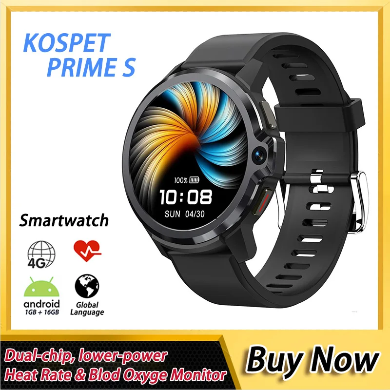 KOSPET PRIME S Smart Watch Fashion Round Screen Low Consumption Bluetooth Sport Health Monitoring SmartWatch 1GB 16GB Android
KOSPET PRIME S Smart Watch Fashion Round Screen Low Consumption Bluetooth Sport Health Monitoring SmartWatch 1GB 16GB Android