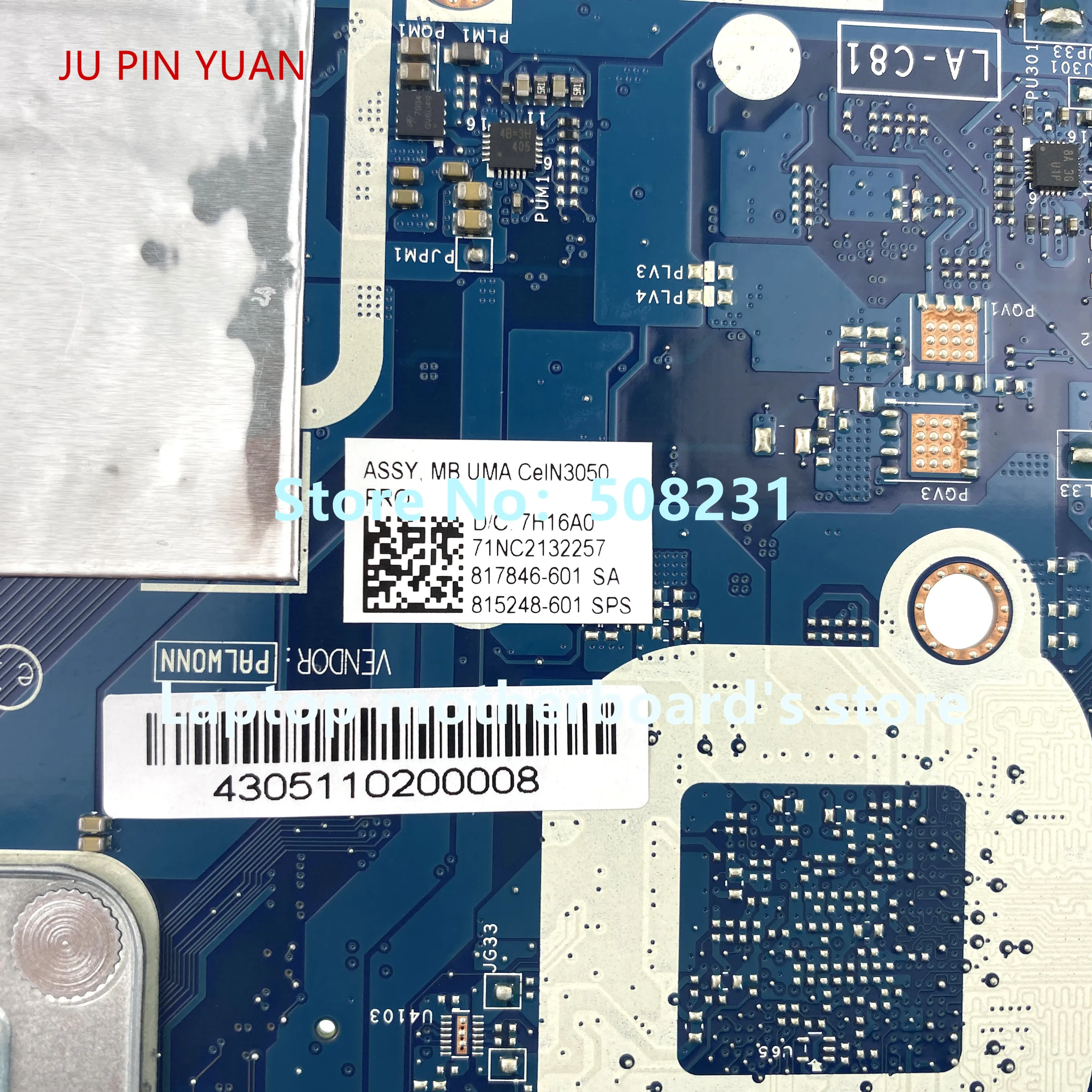 Материнская плата для ноутбука HP Pavilion 250 256 G4 15-AC, материнская плата ABQ52 LA-C811P 828299-001 815248-001
Материнская плата для ноутбука HP Pavilion 250 256 G4 15-AC, материнская плата ABQ52 LA-C811P 828299-001 815248-001