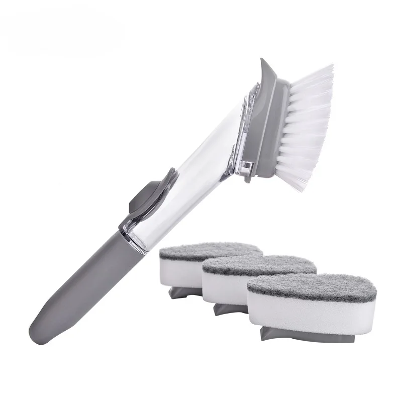 Automatic Liquid Addition Sponge Dishwashing Brush Long Handle Wash Artifact Non-Stick Oil Kitchen Cleaning CF-70
Automatic Liquid Addition Sponge Dishwashing Brush Long Handle Wash Artifact Non-Stick Oil Kitchen Cleaning CF-70