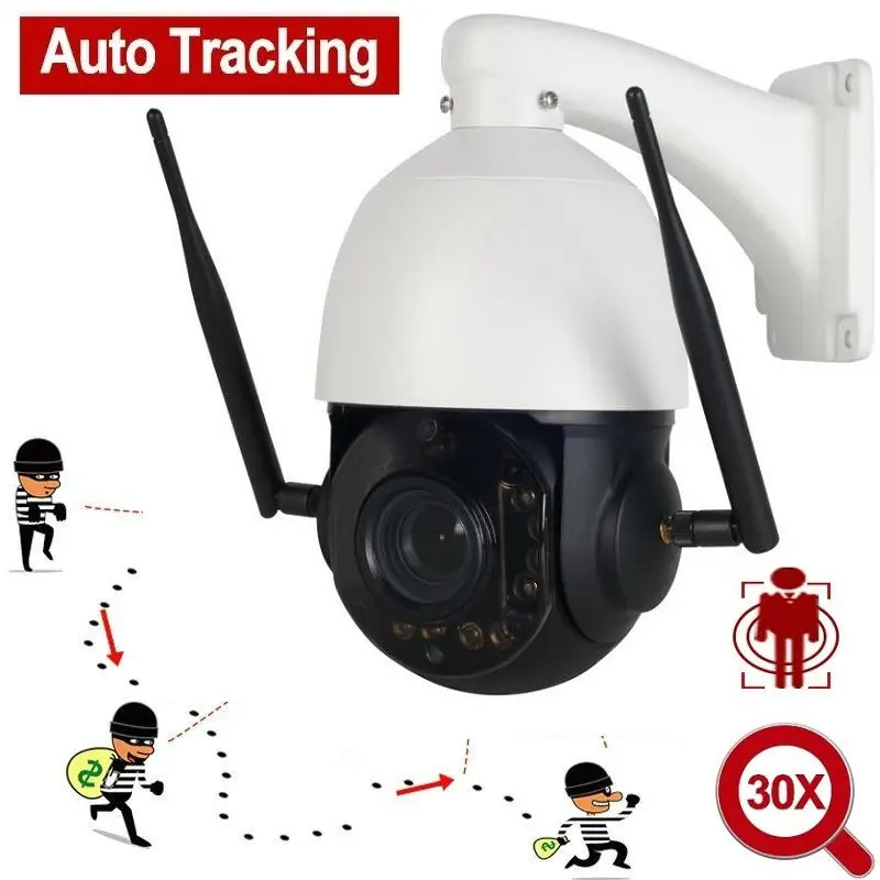 

Home CCTV Mini Speed Dome 3MP Auto Tracking PTZ Camera 30X Zoom IP Camera 3 Megapixels P2P View IR 60M H.265 ONVIF P6SLite