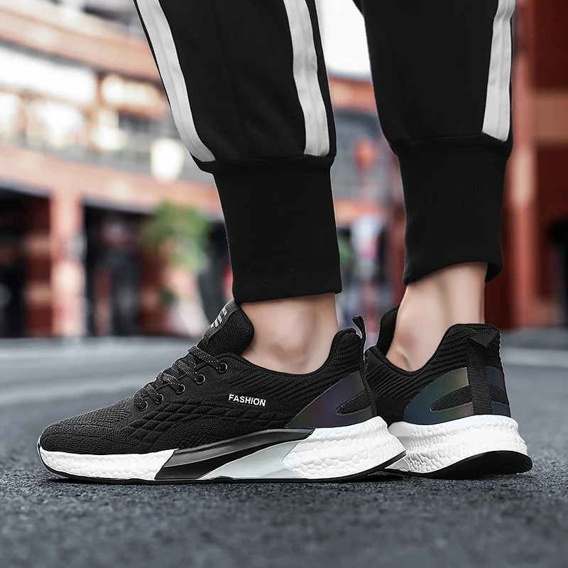 New Men's Jogging Shoes Mesh Breathable Flying Woven Casual Wear-resistant Sports Shoes Outdoor Fashion Sneacker Zapatos Hombre 
New Men's Jogging Shoes Mesh Breathable Flying Woven Casual Wear-resistant Sports Shoes Outdoor Fashion Sneacker Zapatos Hombre