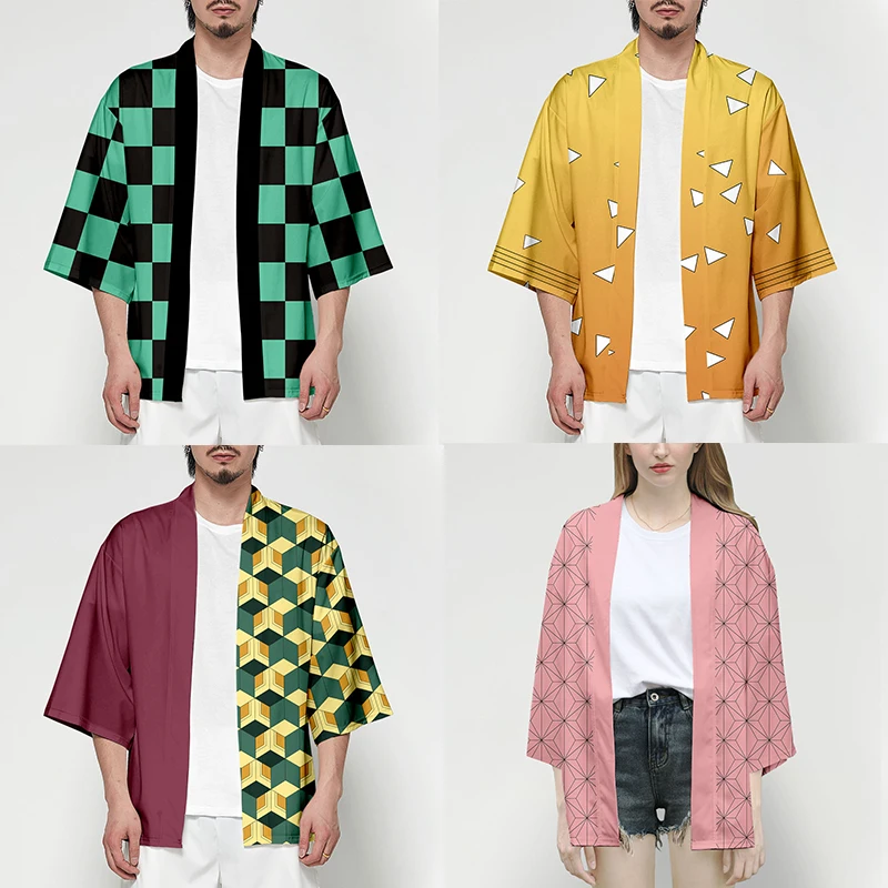 Anime Comic Demon Slayer Kimetsu no Yaiba Cosplay Coat Shirt Kamado Tanjirou Kamado Nezuko Agatsuma Zenitsu Short Sleeve Kimono
Anime Comic Demon Slayer Kimetsu no Yaiba Cosplay Coat Shirt Kamado Tanjirou Kamado Nezuko Agatsuma Zenitsu Short Sleeve Kimono