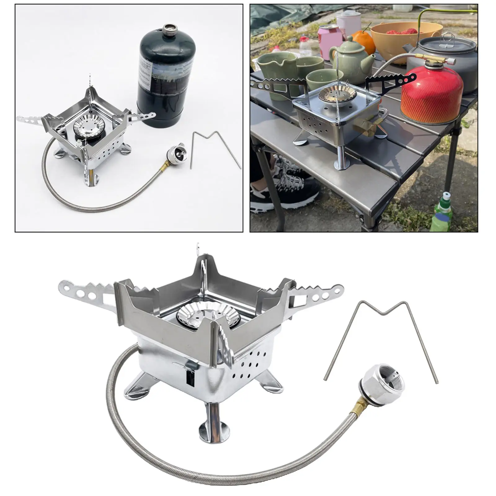 3500W Camping Gas Stove with Piezo Ignition Outdoor Backpacking Butane Burner Cooking Picnic Grill MAPP Tank Stoves
3500W Camping Gas Stove with Piezo Ignition Outdoor Backpacking Butane Burner Cooking Picnic Grill MAPP Tank Stoves