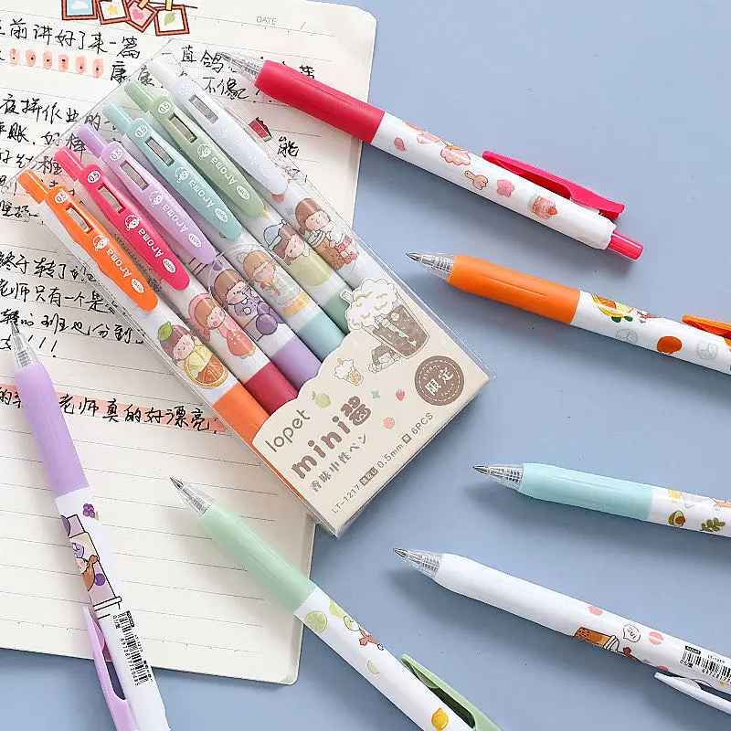 6pcs Limited Mini Sauce Gel Pen for Students with a Push-type 0.5mm High-value Net Red Girl Heart Signature Pen
6pcs Limited Mini Sauce Gel Pen for Students with a Push-type 0.5mm High-value Net Red Girl Heart Signature Pen