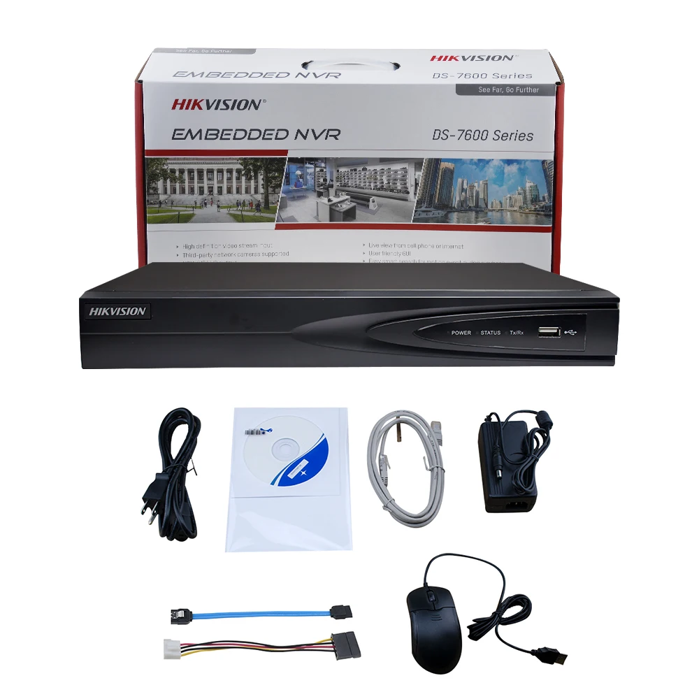 Hikvision Compatible Kits 2PCS 8MP POE IP Bulllet Camera & Hikvision Original NVR DS-7604NI-K1/4P Security Camera 4K CCTV System
Hikvision Compatible Kits 2PCS 8MP POE IP Bulllet Camera & Hikvision Original NVR DS-7604NI-K1/4P Security Camera 4K CCTV System