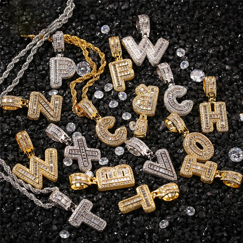 AGLOVER Custom Name Cz 26 Letter Item Pendant Necklace Cubic Zircon For Women Men Hip Hop Silver Jewelry Couple Birthday Gifts
AGLOVER Custom Name Cz 26 Letter Item Pendant Necklace Cubic Zircon For Women Men Hip Hop Silver Jewelry Couple Birthday Gifts