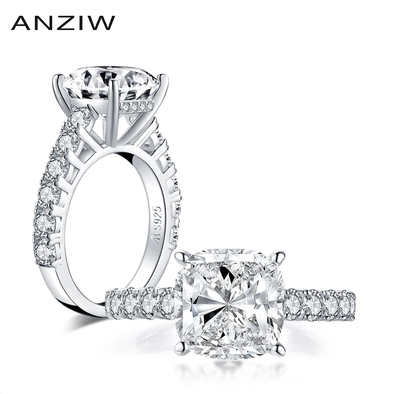 Luxury 925 Sterling Silver 5.0 Carat Cushion Cut Engagement Ring Simulated Diamond Wedding Silver Ring Jewelry Gifts
Luxury 925 Sterling Silver 5.0 Carat Cushion Cut Engagement Ring Simulated Diamond Wedding Silver Ring Jewelry Gifts