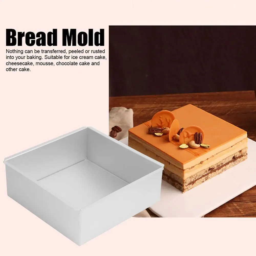 Anodized Aluminum Square Shape Baking Cake Mold Mousse Cake Bread Mould With Removable Bottom Baking DIY Tool Kitchenware
Anodized Aluminum Square Shape Baking Cake Mold Mousse Cake Bread Mould With Removable Bottom Baking DIY Tool Kitchenware