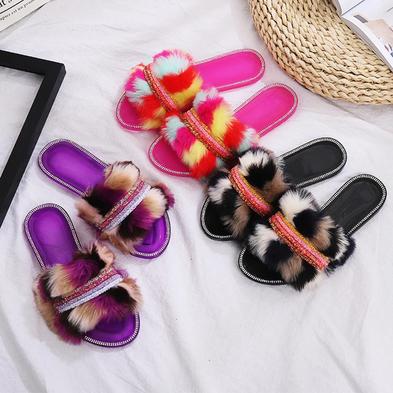 2021 New Women's Flat Sandals Fashion Plush Rhinestone Slippers Open Toe Outdoor Shoes Plus Size42
2021 New Women's Flat Sandals Fashion Plush Rhinestone Slippers Open Toe Outdoor Shoes Plus Size42