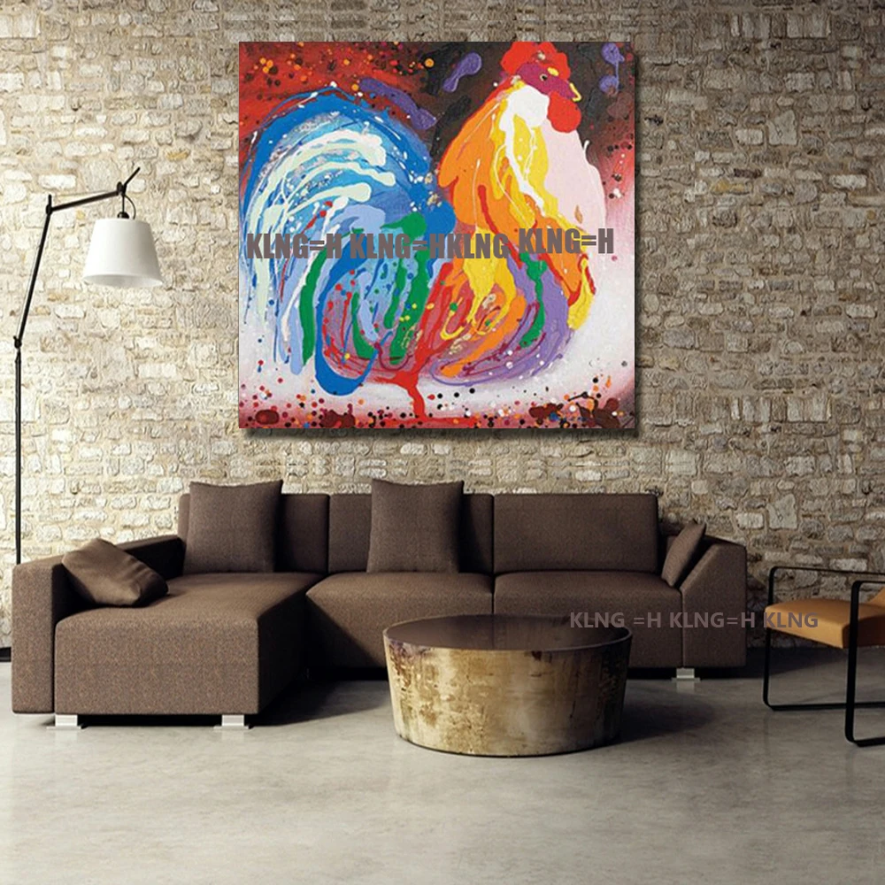 Pintura al leo sobre lienzo de pollo para decoracin del hogar Decoracin Para sala de estar imgenes artsticas finas con pint
Pintura al leo sobre lienzo de pollo para decoracin del hogar Decoracin Para sala de estar imgenes artsticas finas con pint