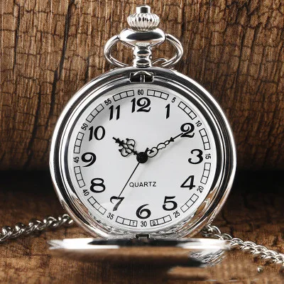 Watches Retro Classical Silver Polish Quartz Pocket Watch Mens Pendant Chain Smooth Pocket Watches Relogio De Bolso Gift
Watches Retro Classical Silver Polish Quartz Pocket Watch Mens Pendant Chain Smooth Pocket Watches Relogio De Bolso Gift
