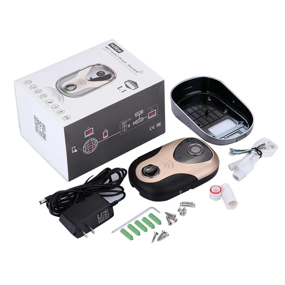 Phone Video Doorbell 720P HD Waterproof Alarm Video Intercom Visual Doorbell Voice Anti-theft Alarm Mobile Phone Control US Plug
Phone Video Doorbell 720P HD Waterproof Alarm Video Intercom Visual Doorbell Voice Anti-theft Alarm Mobile Phone Control US Plug