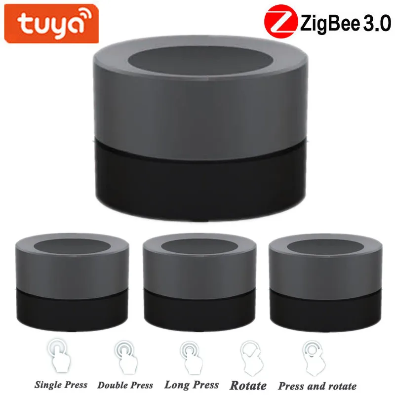 Tuya ZigBee Smart Knob Wireless Scene Switch Button Controller Battery Powered Automation Scenario Easy To Install Smart Home
Tuya ZigBee Smart Knob Wireless Scene Switch Button Controller Battery Powered Automation Scenario Easy To Install Smart Home