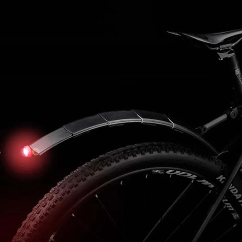 2PCS Mountain Bike Cycling Front Rear LED Mudguard Set Foldable Bicycle Bike Fender Taillight
2PCS Mountain Bike Cycling Front Rear LED Mudguard Set Foldable Bicycle Bike Fender Taillight