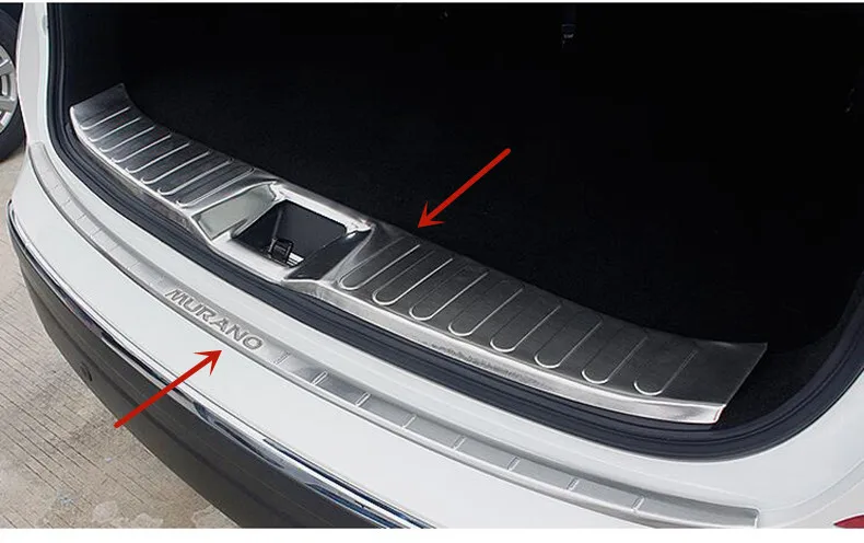 For Nissan Murano 2015-2021 stainless steel car trunk threshold guard anti-scratch protection car styling
For Nissan Murano 2015-2021 stainless steel car trunk threshold guard anti-scratch protection car styling