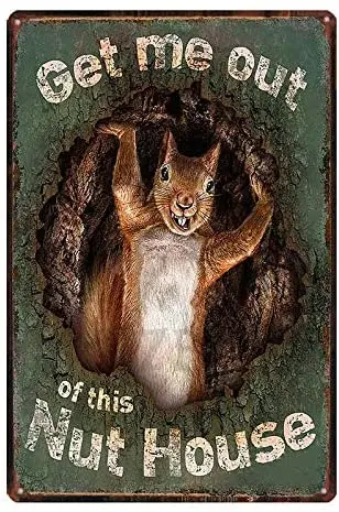 Squirrel Vintage Style Metal Sign Iron Painting for Indoor & Outdoor Home Bar Coffee Kitchen Wall Decor
Squirrel Vintage Style Metal Sign Iron Painting for Indoor & Outdoor Home Bar Coffee Kitchen Wall Decor