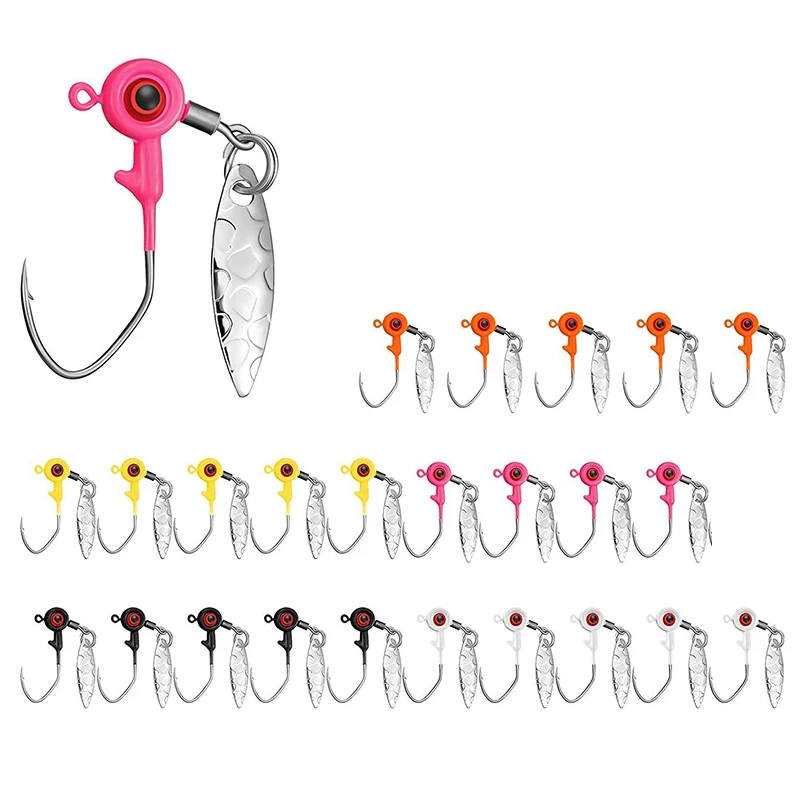 Набор рыболовных джиг-головок, 25 шт., рыболовные крючки для воды, приманка для окуня/Краппи
Набор рыболовных джиг-головок, 25 шт., рыболовные крючки для воды, приманка для окуня/Краппи
