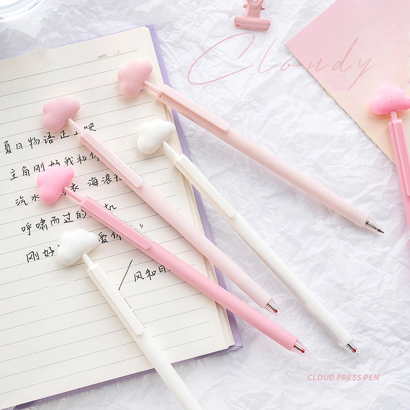 3pcs Pink White Clouds Gel Pen Set Click Type 0.5mm Ballpoint Black Color Ink Pens for Writing Gift Office School Supplies F755
3pcs Pink White Clouds Gel Pen Set Click Type 0.5mm Ballpoint Black Color Ink Pens for Writing Gift Office School Supplies F755