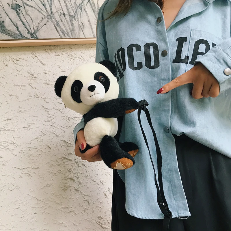 candice guo! cute plush toy lovely cartoon animal big head panda crossbody bag soft storage bag creative birthday Christmas gift
candice guo! cute plush toy lovely cartoon animal big head panda crossbody bag soft storage bag creative birthday Christmas gift