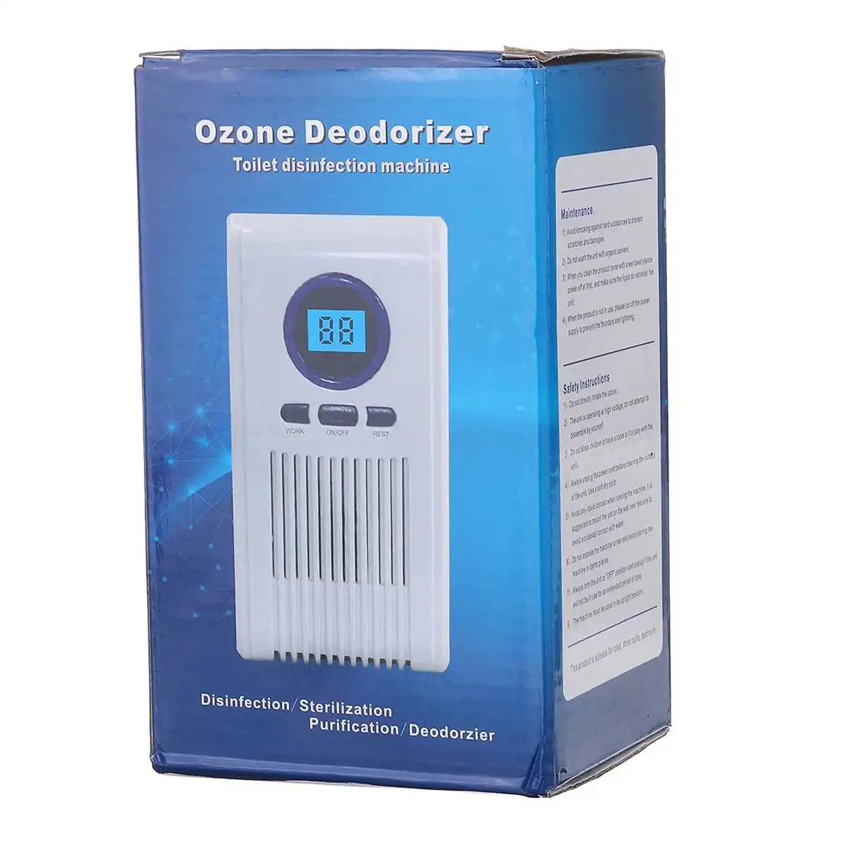 Smart Sterilization Odor Elimination Air Purifier Household Ozone Plug in AC 240V generat for Kitchen Toilet water air purifier
Smart Sterilization Odor Elimination Air Purifier Household Ozone Plug in AC 240V generat for Kitchen Toilet water air purifier