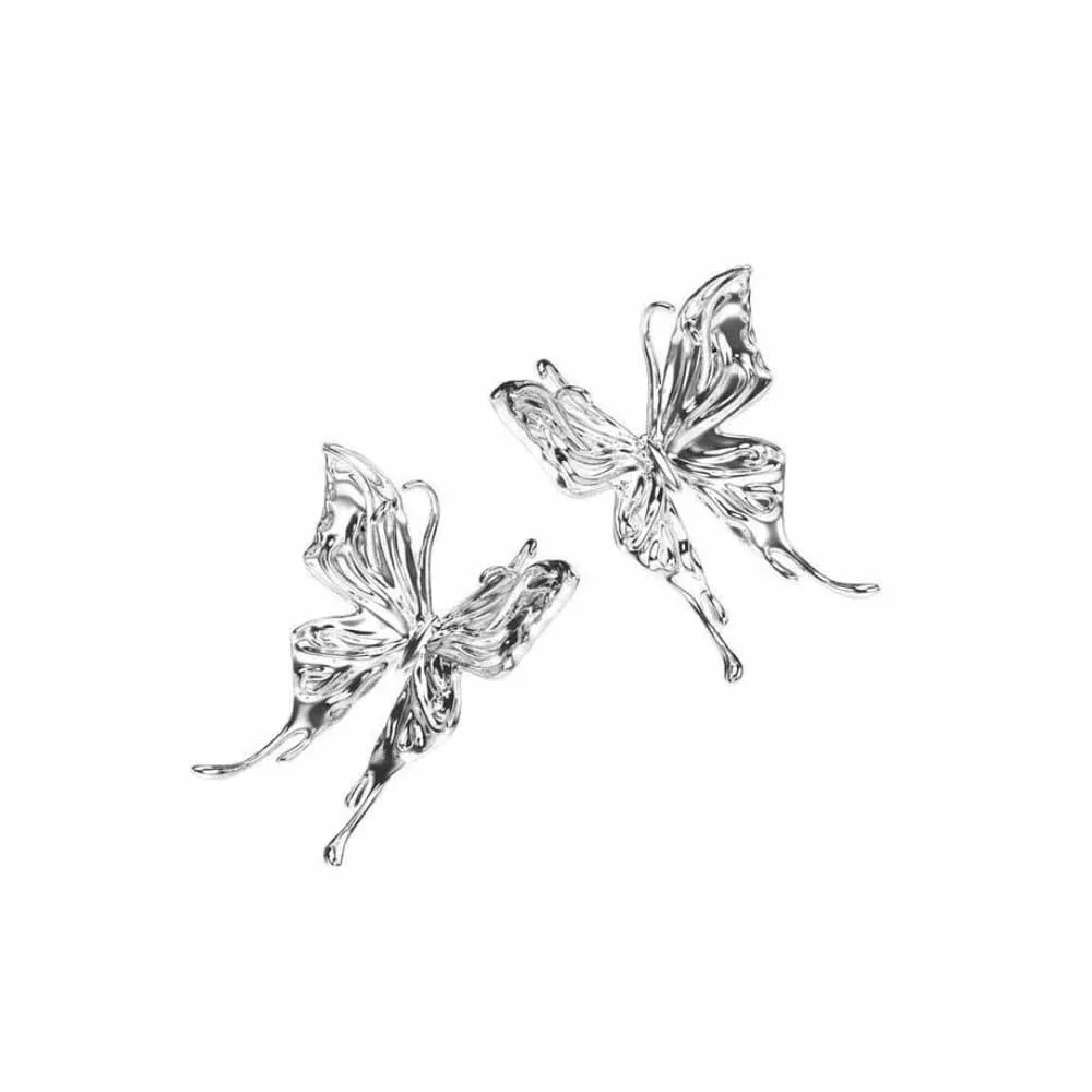 Women's Aesthetic Punk Style Liquid Butterfly Earring for Girl Cool Metal Butterfly Earrings Jewelry Accessories Gift Wholesale
Women's Aesthetic Punk Style Liquid Butterfly Earring for Girl Cool Metal Butterfly Earrings Jewelry Accessories Gift Wholesale