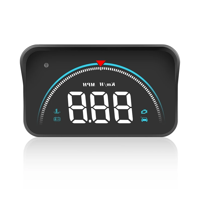 

Auto Hud Display 3.5" Car Windshield Projector Speedometer Overspeed Alarm System Fuel Consumption Temperature Display