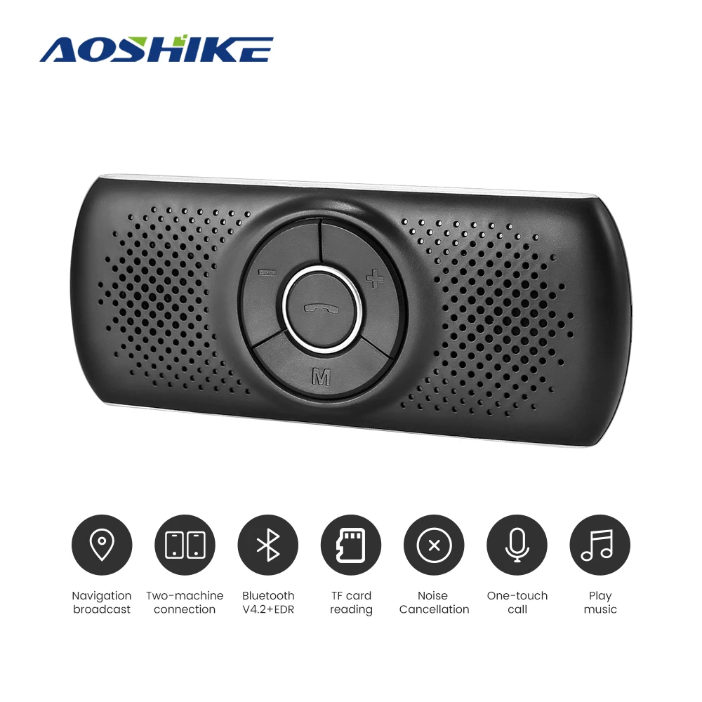 AOSHIKE комплект беспроводной связи bluetooth для автомобиля громкой динамик телефона