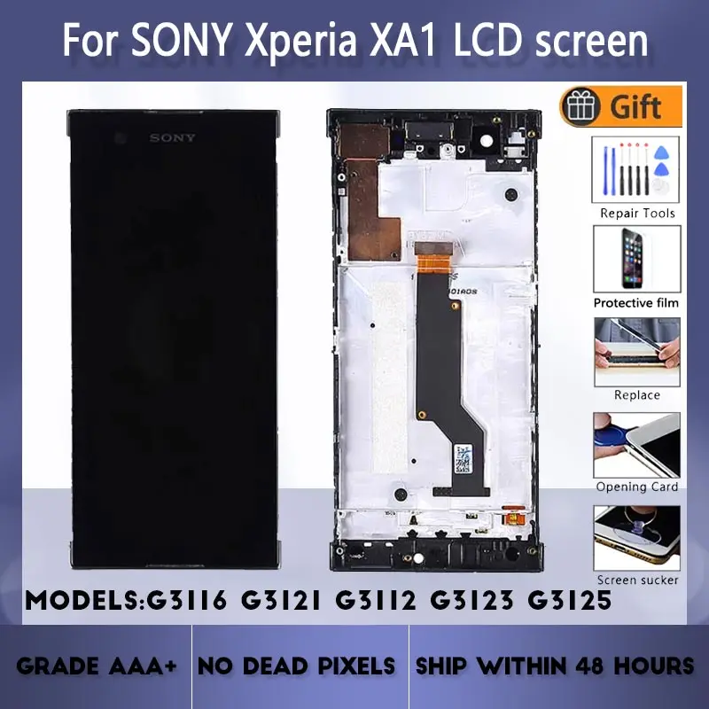 For Sony Xperia XA1 G3116 G3121 G3112 G3123 G3125 LCD screen assembly with front case touch glass,With repair parts LCD Display
For Sony Xperia XA1 G3116 G3121 G3112 G3123 G3125 LCD screen assembly with front case touch glass,With repair parts LCD Display