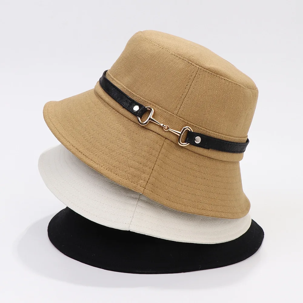Spring Summer Bucket Hats New Ladies Fisherman Hat Sun Protection Belt Buckle Foldable Small Basin Hat Outdoor Cloth Wholesale
Spring Summer Bucket Hats New Ladies Fisherman Hat Sun Protection Belt Buckle Foldable Small Basin Hat Outdoor Cloth Wholesale