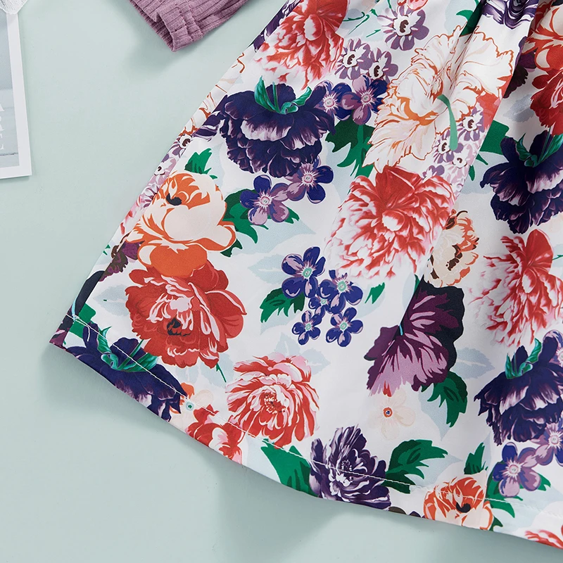 Toddler Fashion Cute Girls Long Sleeve Casual Skirt with Bow Fall Dress Ribbed Floral Stitching Ruffled for Kids
Toddler Fashion Cute Girls Long Sleeve Casual Skirt with Bow Fall Dress Ribbed Floral Stitching Ruffled for Kids
