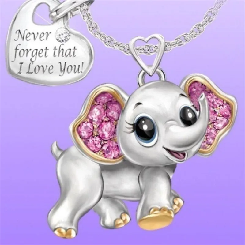 Fashion Trend Cute Elephant Letter Shape Ladies Birthday Gift Jewelry Necklace Anniversary Party Jewelry Necklace Wholesale
Fashion Trend Cute Elephant Letter Shape Ladies Birthday Gift Jewelry Necklace Anniversary Party Jewelry Necklace Wholesale